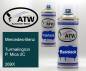 Preview: Mercedes-Benz, Turmalingrün P. Mica 2C, 269X: 400ml Sprühdose + 400ml Klarlack - Set, von ATW Autoteile West.